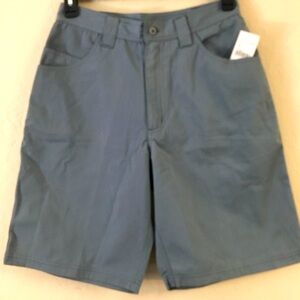 Surf Waves Shorts Size 30 Blue Gray Casual Relaxed Fit Baggy Outdoors Vacation